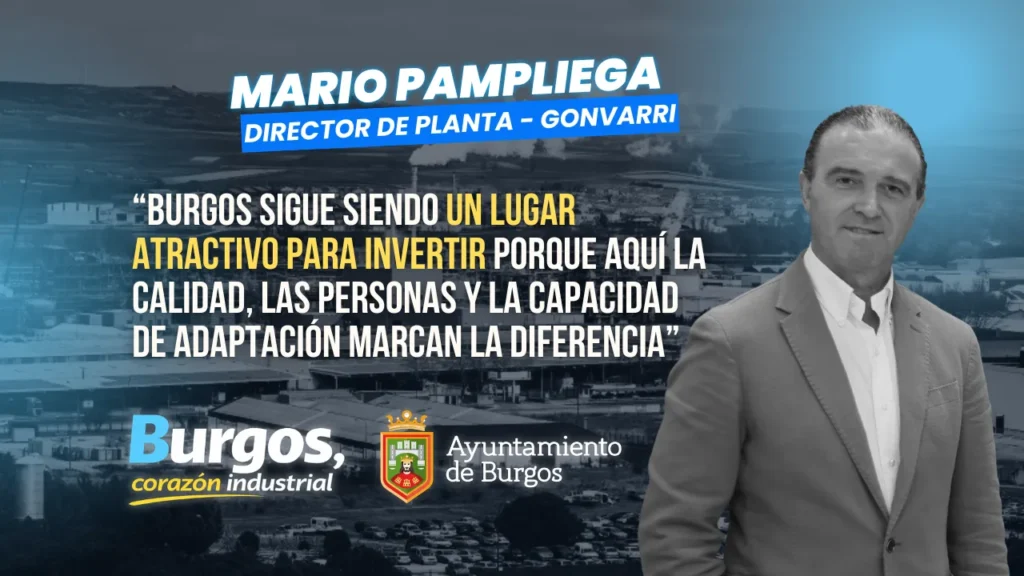 Mario Pampliega, director de la planta de Gonvarri, Burgos