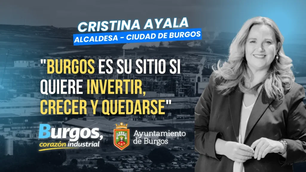 Entrevista a Cristina Ayala, alcaldesa de Burgos, en el espacio Burgos Corazón Industrial